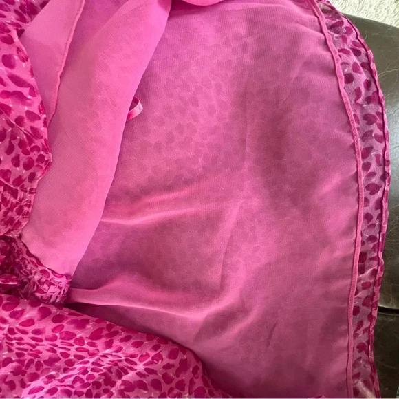 Diane von Furstenberg Layla Petal Dreams Printed Silk Chiffon blouse valentines - Picture 12 of 16